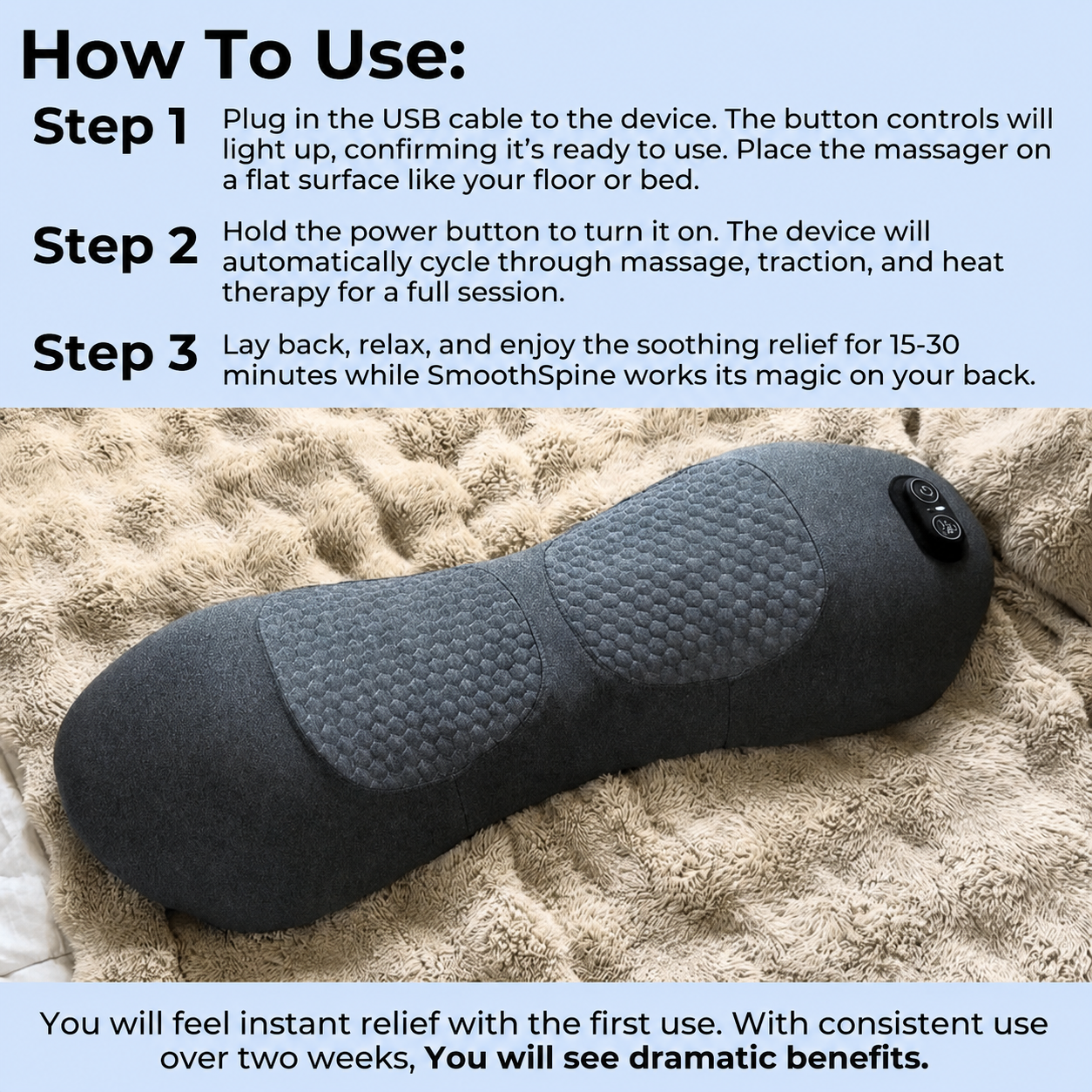 SmoothSpine Triple Fusion Massager